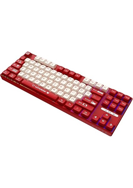 Ajazz AK870 Mc Kablolu Mekanik Oyun Klavyesi Kırmızı Klavye Brown Switch modelleri
