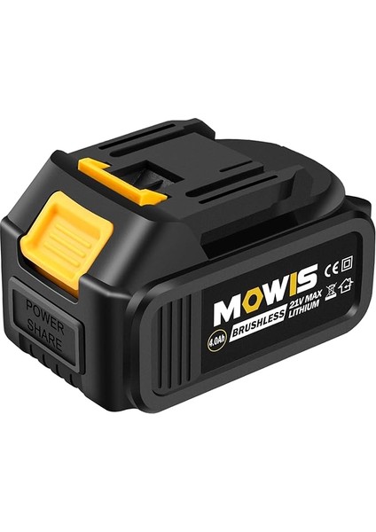 Akülü Darbeli Matkap Için 21 V 4,0 Ah Lityum Iyon Akü Yedek Paketi