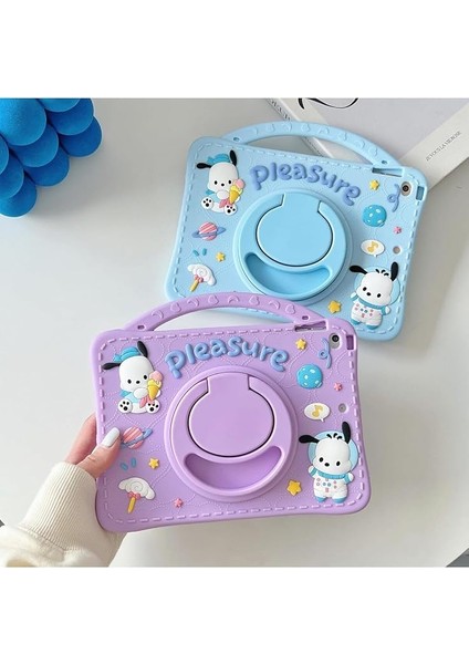 Teknoloji Honor Pad X8 Ile Uyumlu Standlı Askılı Karakterli Pleasure Çocuk Tablet Kılıfı Mavi fırsatları