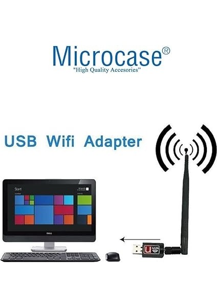2.4ghz 1200 Mbps USB Wireless Adaptör Wifi Anten 15 cm - AL2751 fırsatları