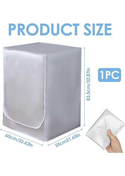 Mekanlar Için Çamaşır Makinesi Örtüsü, Su Geçirmez, Çamaşır Makinesi Örtüsü, Kurutma Makinesi, Ince Toz Koruması, Ön Açıklık, Kenar Fermuarlı, Iç ve Dış Mekanlar Için Çamaşır Makinesi Örtüsü fiyatları
