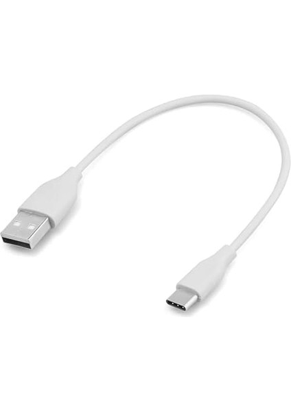 Yetty Type-C Kısa Hızlı Powerbank Şarj ve Data Kablosu 2.1A Beyaz 20CM (Type-C)