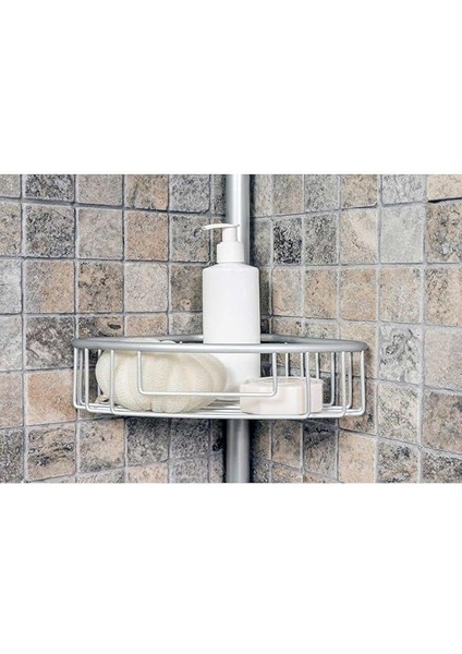 Aluminyum Tel 3 Rafli Yaylı Köşe Seti - Mat Eloksal-Small fiyatları