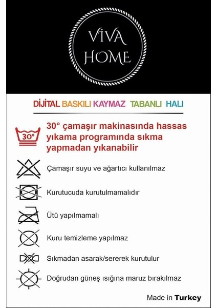 Home Kaymaz Tabanlı Makinede Yıkanabilen Bebek Halısı AR1123 fırsatları