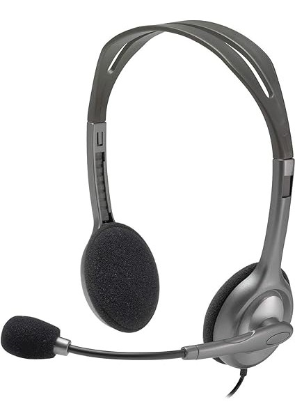 H110 Kablolu Stereo Kulak Üstü Mikrofonlu Kulaklık, 3,5 mm Jak Girişi, Gri fiyatları