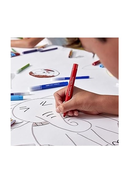 Jumbo Süper Yıkanabilir Keçeli Boya Kalemi 6'li indirimleri