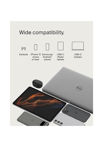 Boost Charge Örgülü Usb-C, Hızlı Şarj Cihazı, Usb-C Şarj Kablosu, iPhone 16, 15, Samsung Galaxy S24, S23, Pixel, Ipad, Macbook, Nintendo ve Daha Fazlası Için Hızlı Şarj, 1 Metre, Siyah indirimleri