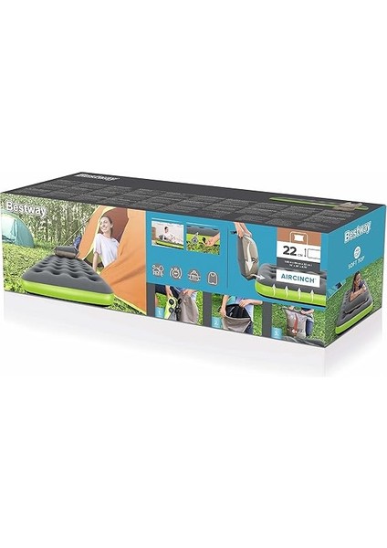 Roll &amp; Relax Pompa Yastıklı Şişirilebilir Yatak, Tek Kişilik Xl/lo 188 x 99 x 22 cm modelleri