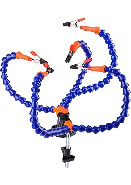 Helping Hands Lehimleme Istasyonu Masa Kelepçesi Lehimleme Istasyonu Pcb Tutucu Rc Drone Araba Modelleri Için 5 Esnek Kollu Lehimleme