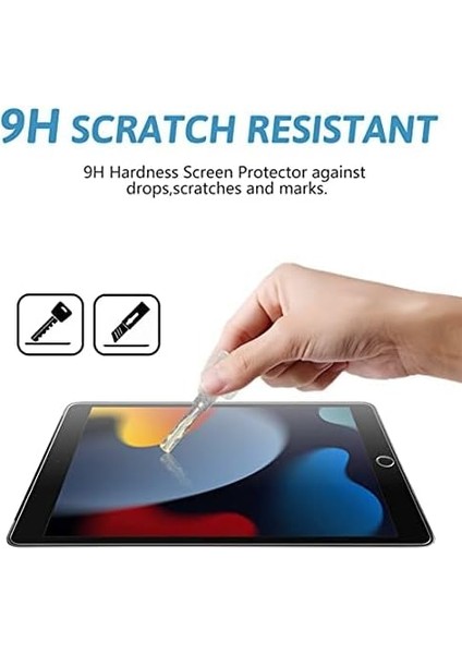[ipad 9. Nesil, iPad 8. / 7. Nesil, Temperli Cam Film Için 2'li Paket Ekran Koruyucu - iPad 10.2-Inç 2021/2020/2019 Sürümü modelleri