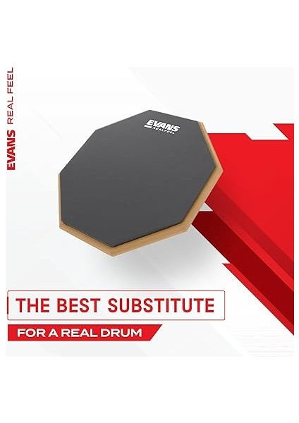 RF12D Realfeel - Davul Uygulama Pedi - Davul Pedi - Davulcu Uygulama Pedi - Sakız Kauçuk ve Neopren, 2 Taraflı, 30 Cm, Gri fiyatları