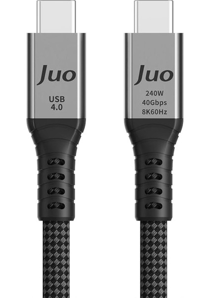 USB 4.0 240W 40GBPS Thunderbolt 4 8k 60Hz Usb-C Görüntü Aktarım ve Type-C Hızlı Şarj ve Data Kablosu 1 Metre fırsatları