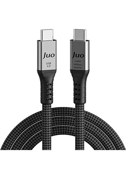 USB 4.0 240W 40GBPS Thunderbolt 4 8k 60Hz Usb-C Görüntü Aktarım ve Type-C Hızlı Şarj ve Data Kablosu 1 Metre indirimleri