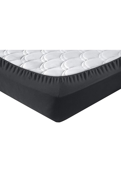 Home Örme Penye Lastikli Çarşaf, Çift Kişilik, Siyah, Pamuk-Elastan 230 G/m2 modelleri