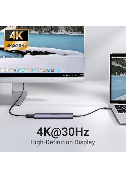 USB C Hub, Pd 100W, 4K Hdmı, MacBook Pro/air, iPad Pro/air, Surface Pro/go, Galaxy Tab, Galaxy S23/S22 Vb. ile Uyumlu USB A 3.0. indirimleri