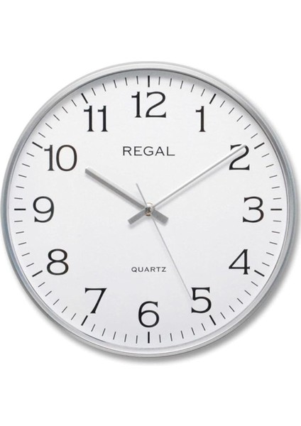 0250 Sw Ince Silver Gümüş Çerçeve Slim Sessiz Akar Ev Ofis Tipi Klasik Duvar Saati 30 cm