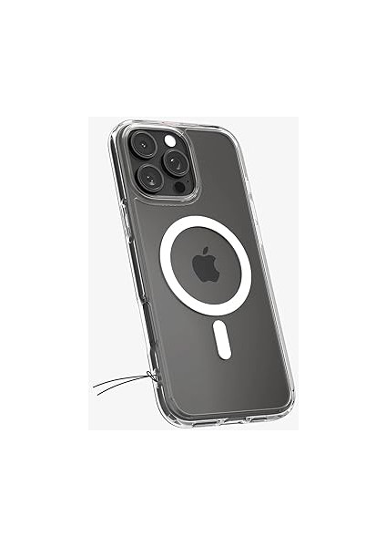 iPhone 16 Pro Max Ince Magsafe Kılıf Crystal Hybrid Sararma Karşıtı Duraclear™ Hava Kanalı Teknolojisi™ Askeri Sınıf Koruma Magfit White Şeffaf Kapak - ACS08032 modelleri