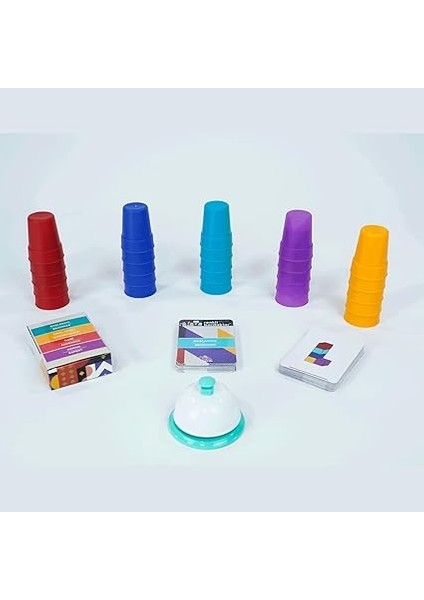 Zeka Renkli Bardakları Zeka ve Akıl Oyunu 3+ Yaş 5 Oyuncu modelleri