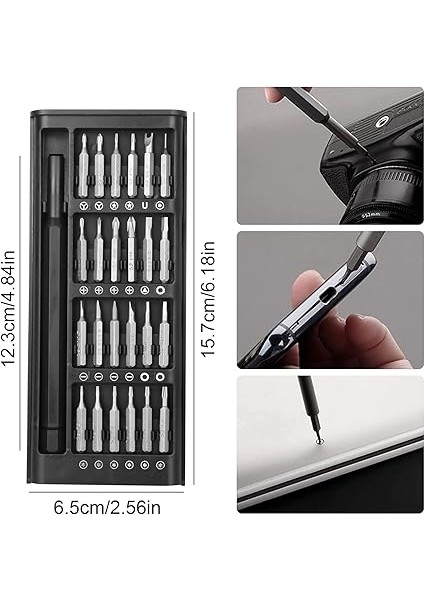Hassas Mühendis Tornavida Seti, 24 Bit ile 24 In 1 Mini Tornavida Seti, Akıllı Telefon, Oyun Konsolu, Tablet, Gözlük, Saat Için Taşınabilir Kutulu Manyetik Hassas Tornavida Seti fırsatları