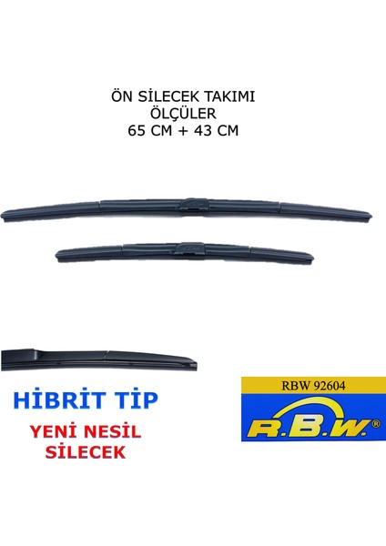 Renault Kadjar (2015-2022) Ön Silecek Süpürgesi 650MM + 430MM modelleri