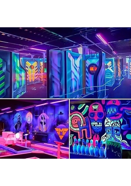 2 Paket LED Uv Siyah Işık Uv Lamba Çubuğu Sahne Siyah Işık Tüpü Taşınabilir Uv Işık Floresan Algılama LED Parti Işığı USB Tak ve Çalıştır indirimleri