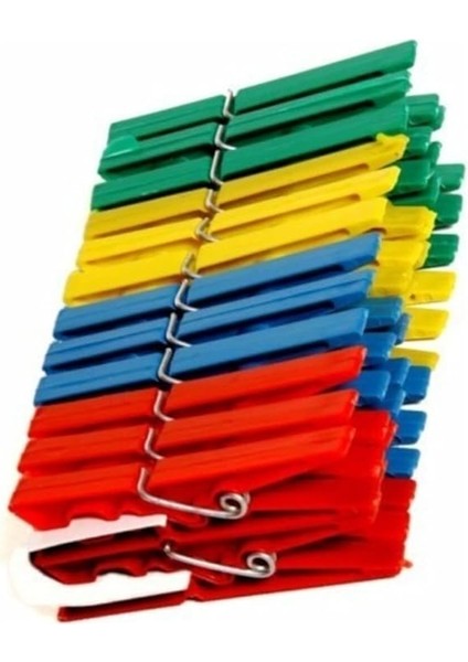 48 Adet Mandal Klasik Çamaşır Mandalı Plastik modelleri