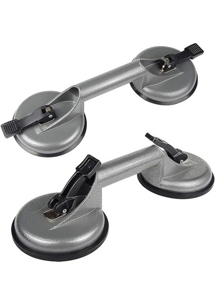 2 x Vantuzlu Kaldırıcı, 118 Mm, Vantuz, Fayans, Cam Kaldırıcı, 2 Vakum Hazneli, Taşıma Kapasitesi, 100 Kg, Vakumlu Kaldırıcı, Cam, Pencere, Fayans, Taş Plakalar Için
