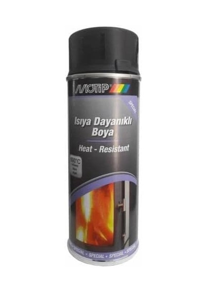 Motip Isıya Dayanıklı Sprey Boya Gümüş Gri 690 C