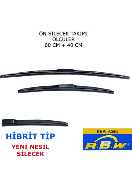 Hyundai Tucson (2004-2010) Ön Silecek Süpürgesi 600MM + 400MM modelleri