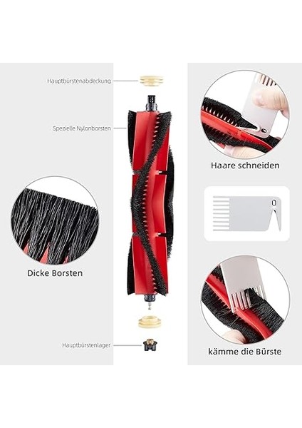 S5 Max, S6, S6 Pure,s6 Maxv Yedek Hepa Filtre,yan Fırça,roborock ile Uyumlu S5 Max, S6, S6 Pure,s6 Maxv Yedek Parça Beyaz Yenileme Seti-10 Parça fırsatları