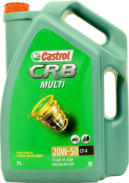 Crb Multi 20W/50 Cf-4 7l Ticari ve Ağır Vasıtalar Için Motor Yağı