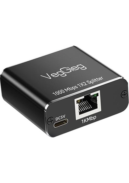 1 Giriş 2 Çıkış RJ45 Gigabit Ethernet Çoklayıcı Splitter Adaptör fiyatları