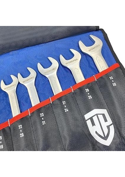 WP202507 6-32MM 12 Parça Cr-V Profesyonel Açık Ağız Anahtar Takımı + Bez Taşıma Kılıfı modelleri