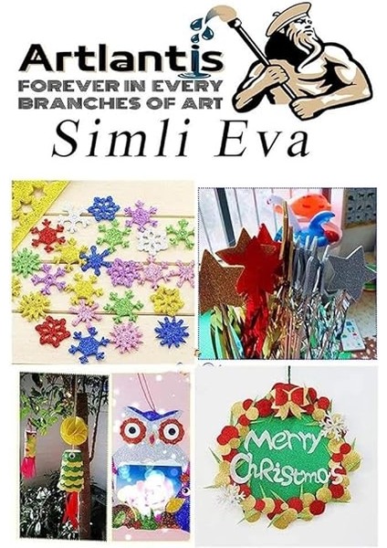 Yapışkanlı Simli Eva 50X70 cm 3 Adet Simli Yapışkanlı Eva Süngeri Okul Kreş Anasınıfı Elişi Etkinlikleri Hobi fiyatları