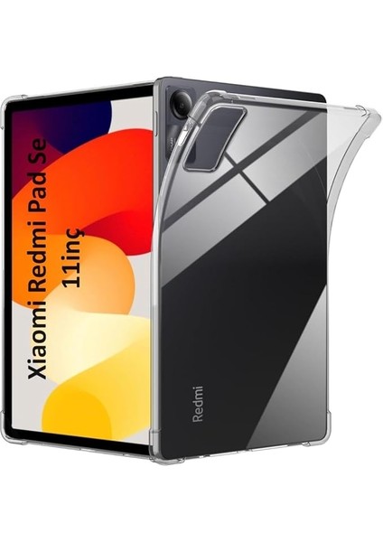 Redmi Pad Se 11INÇ ile Uyumlu Kılıf Darbelere Dayanıklı Şeffaf Kapak Renksiz