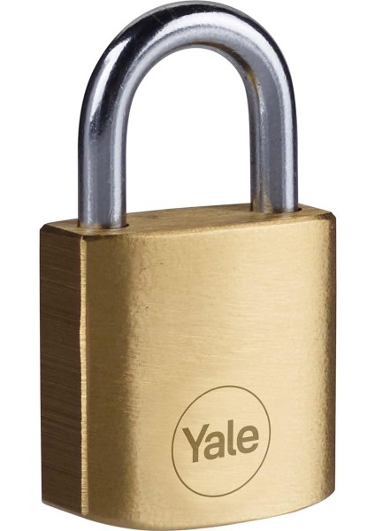 Y110B/25/113/1 - Pirinç Asma Kilit 25MM - Standart Koruma - Çelik Halka - 3 Anahtar