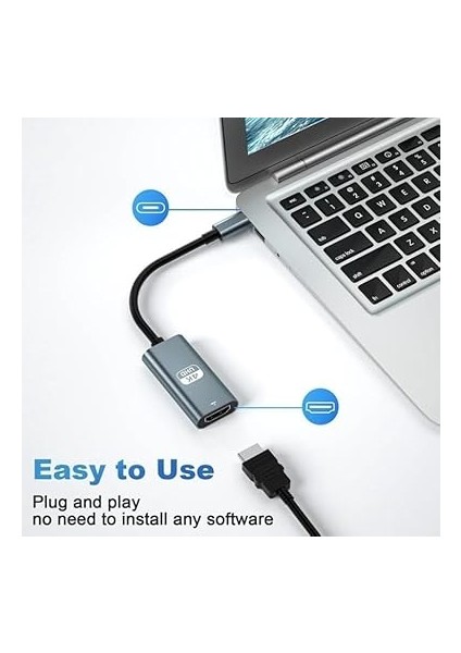 HDMI Type C - Lightning - iphone ve Tüm Type C Cihazlarla Uyumlu Hd Hdmi Kablo 4K Ultra Hd HDMI Kablo Tak Çalıştır 2 Metre (Type C To Hdmi Hb-06) fırsatları