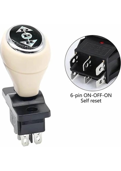Joystick Kcd4 Anahtar Push Beyaz Ileri Geri Vites Kolu 16A 250V Akülü Çocuk Arabası Vinç fiyatları