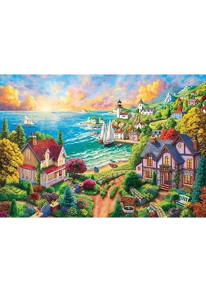 Puzzle - Sahildeki Köy / 260 Parça Puzzle, #3343 fiyatları