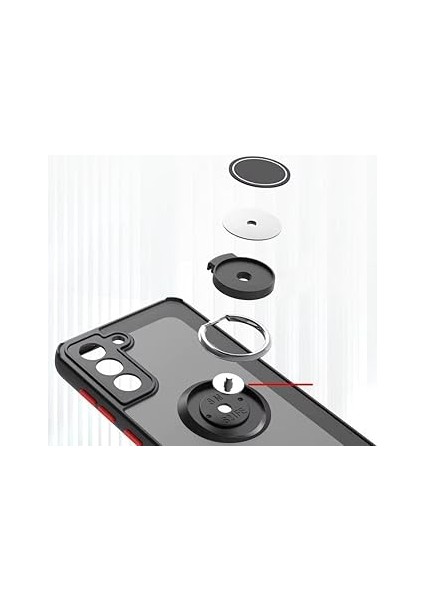 Samsung Galaxy A35 ile Uyumlu Kılıf Thunder Hux Yüzüklü Kapak Şık ve Dekoratif Model Stand Olabilen 360° Dönebilen Yüzük Aparatı ve Kamera Korumalı Yükseltilmiş Thunder Hux Kapak fiyatları