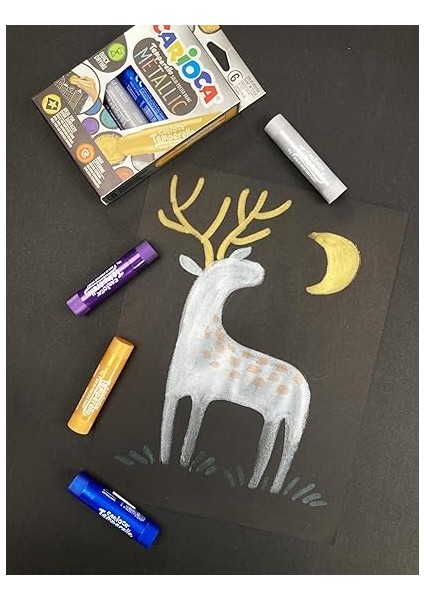 Temperello Stick Poster Boyama Kalemi Metalik 6'li fırsatları