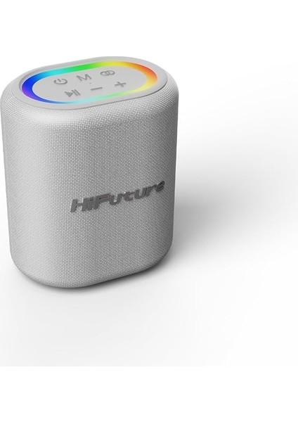 Vocalist 200 Bluetooth 5.0 100W Rgb Aydınlatmalı Bt/aux/usb/sd Kart Girişli Mikrofonlu Taşınabilir Karaoke Sistemi Kablosuz Hoparlör Gümüş (Gümüş Rengi)