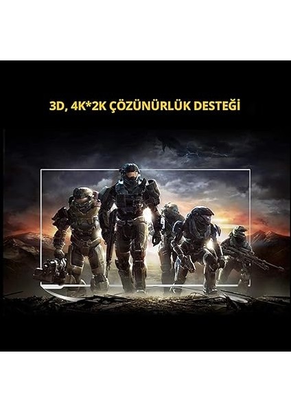 HDMI 2.0 4K Ses ve Görüntü Kablosu, 3 Metre fırsatları