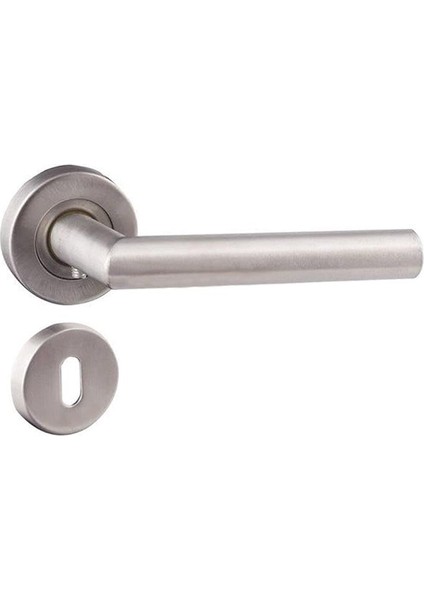 Rozetli L Tip Kol Rozetli Oda Kapı Kolu 1 Takım