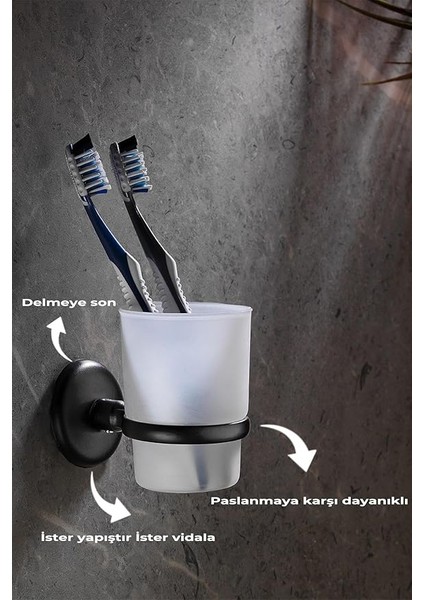 Diş Fırçalık Siyah S-104 modelleri