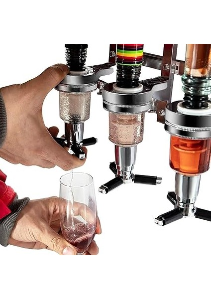 Bar Butler, Duvara Monte Etmek Için, 3 Şişe Tutucu, Içecek Sebili, Dozajlayıcı, Duvar Dağıtıcı, Bar Aksesuarı, Içecek Porsiyonlayıcı, Benzin Pompalı, Kokteyl Barı, Likör Dispenseri fiyatları