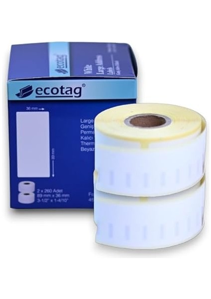 Dymo Labelwriter Etiket Muadili 89 mm x 36 mm - 520 Ad fırsatları