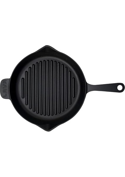 Döküm Yuvarlak Izgara Tava, Metal Kulplu, 28 Cm, Siyah modelleri