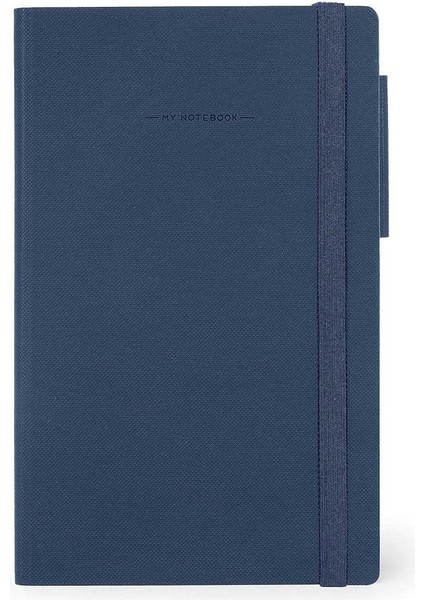 - Not Defteri, Puantiyeli, Orta, 192 Sayfa, Yumuşak Pu Kapak, Fsc® Sertifikalı Kağıt, Beyaz Kağıt 100 G/m², Çift Kitap Ayracı, Lastik Bant, 13 x 21 Cm, Renk Galaktik Mavi