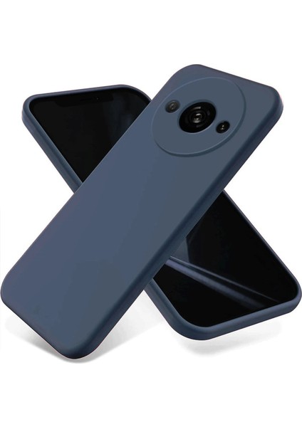Resveq Newface Xiaomi Redmi A3 4g Kılıf First Silikon - Lacivert